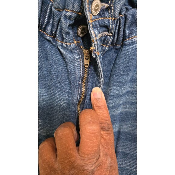 Hollister Women's Western High-Elastic Waisted Tapered Denim Jeans W26 L27 Blue - Picture 4 of 7